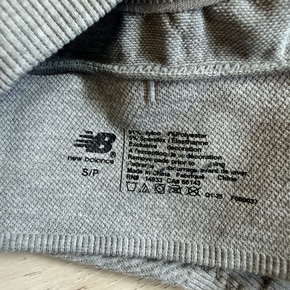 New Balance Sportsbra Racerback S/P Gray - Picture 3 of 3